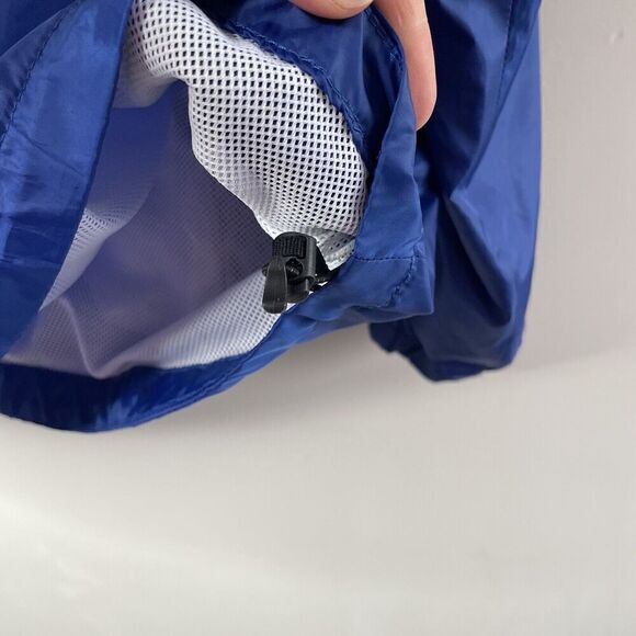 SOUTHPOLE Jacket Mens XXL Full Zip Windbreaker Y2K Blue Black White Stripe - Picture 13 of 16